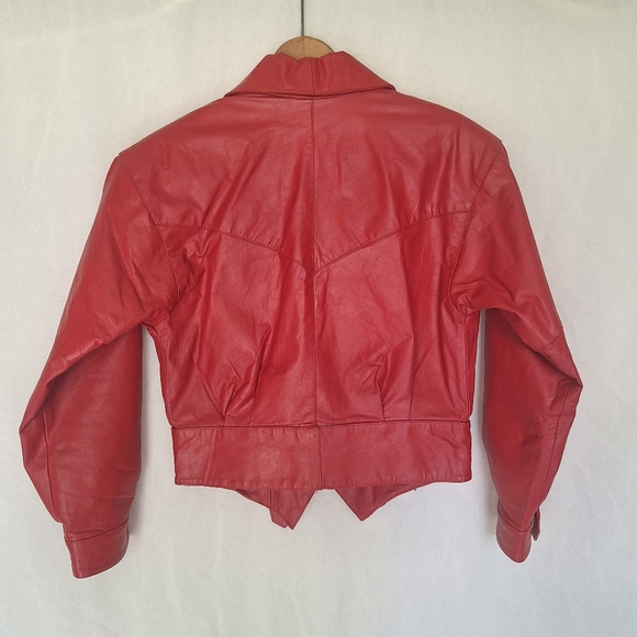 Code Nouveau Vintage Leather Jacket Size S - Picture 2 of 13